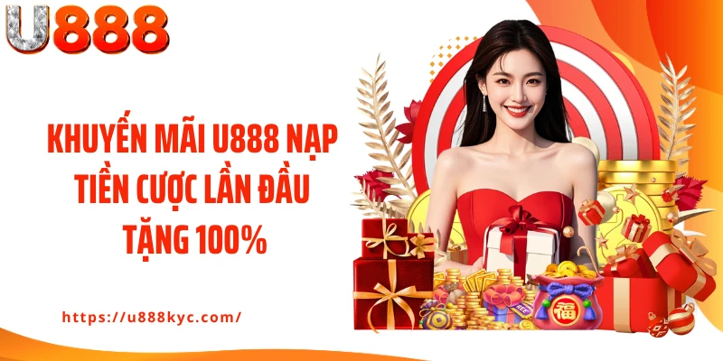 Khuyến mãi U888 nạp tiền cược lần đầu tặng 100%